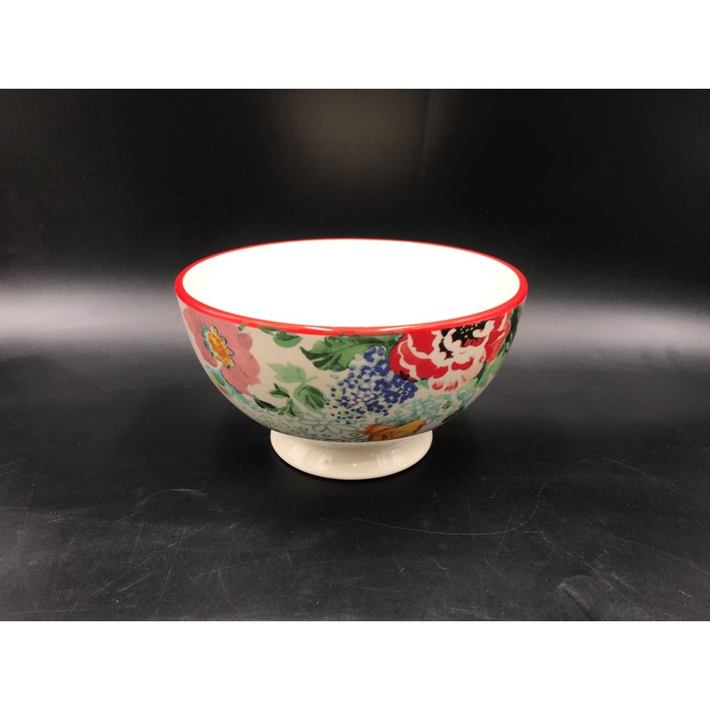 The Pioneer Woman Country Garden Multicolored Flower Pattern Footed 6-Inch Bowl